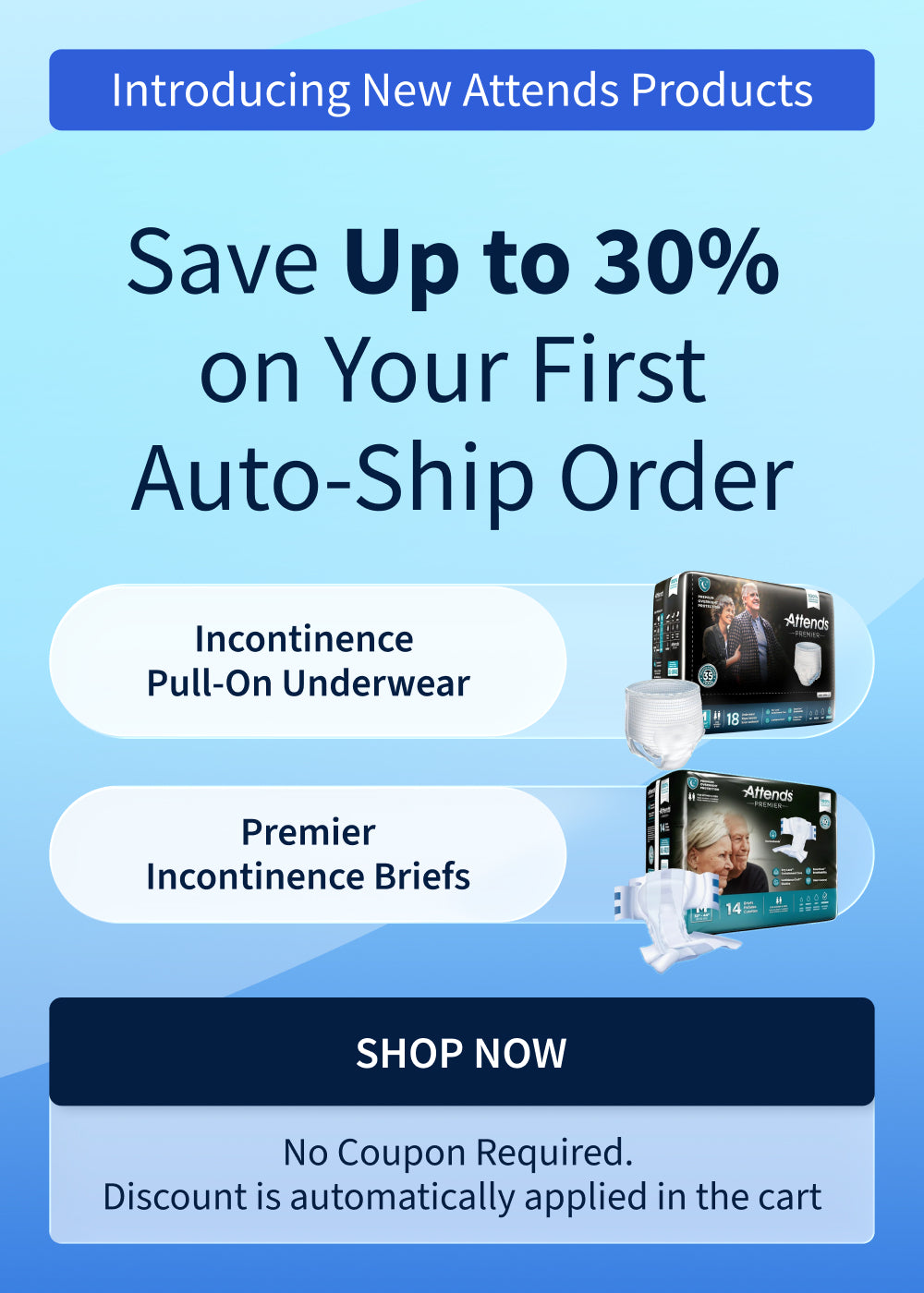 Introducing new Attends products on ShopRotech! Save Up to 30% on Your First Auto-Ship Order. Offer ends 8/17/26.
