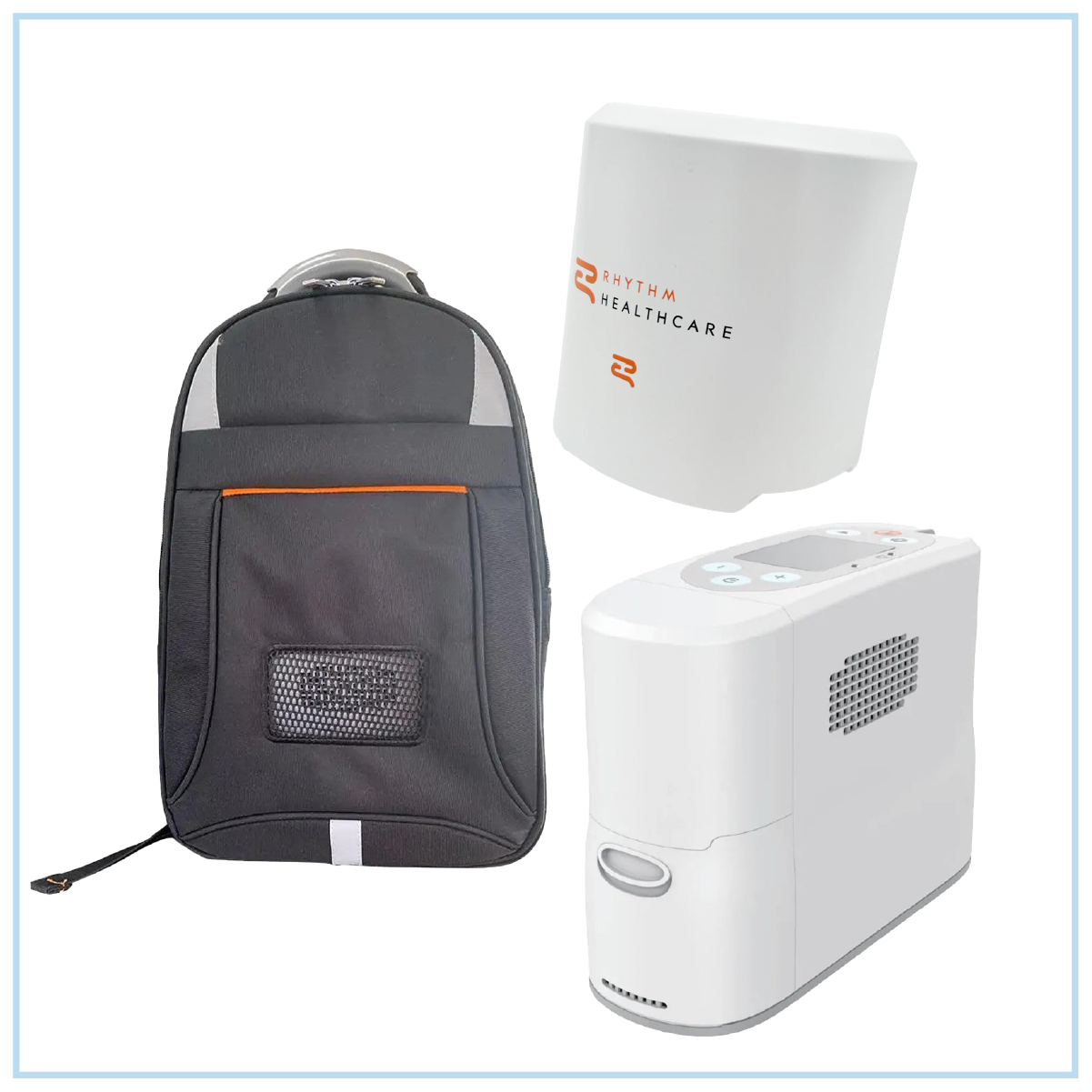 Rhythm Healthcare P2 Portable Oxygen Concentrator Travel Bundle