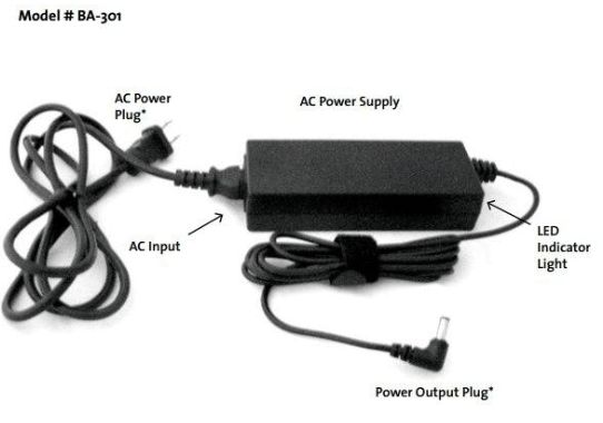 Inogen® AC Power Supply- Front View