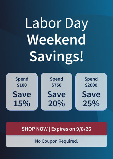 Labor Day Sale! Save up to 25% Off Sitewide! Ends 9/8/26