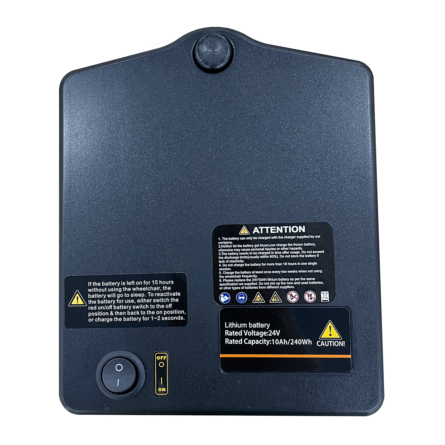 Journey Air Elite-Replacement Lithium Battery-Front View