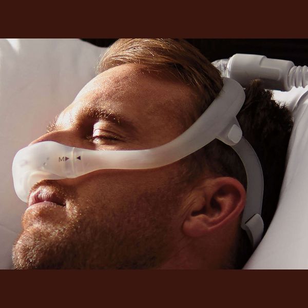 Philips Respironics DreamWear Nasal CPAP Mask with Headgear - In Use