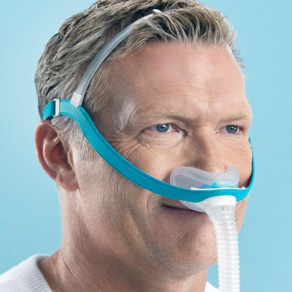 Fisher & Paykel Evora Nasal CPAP Mask with Headgear - In Use