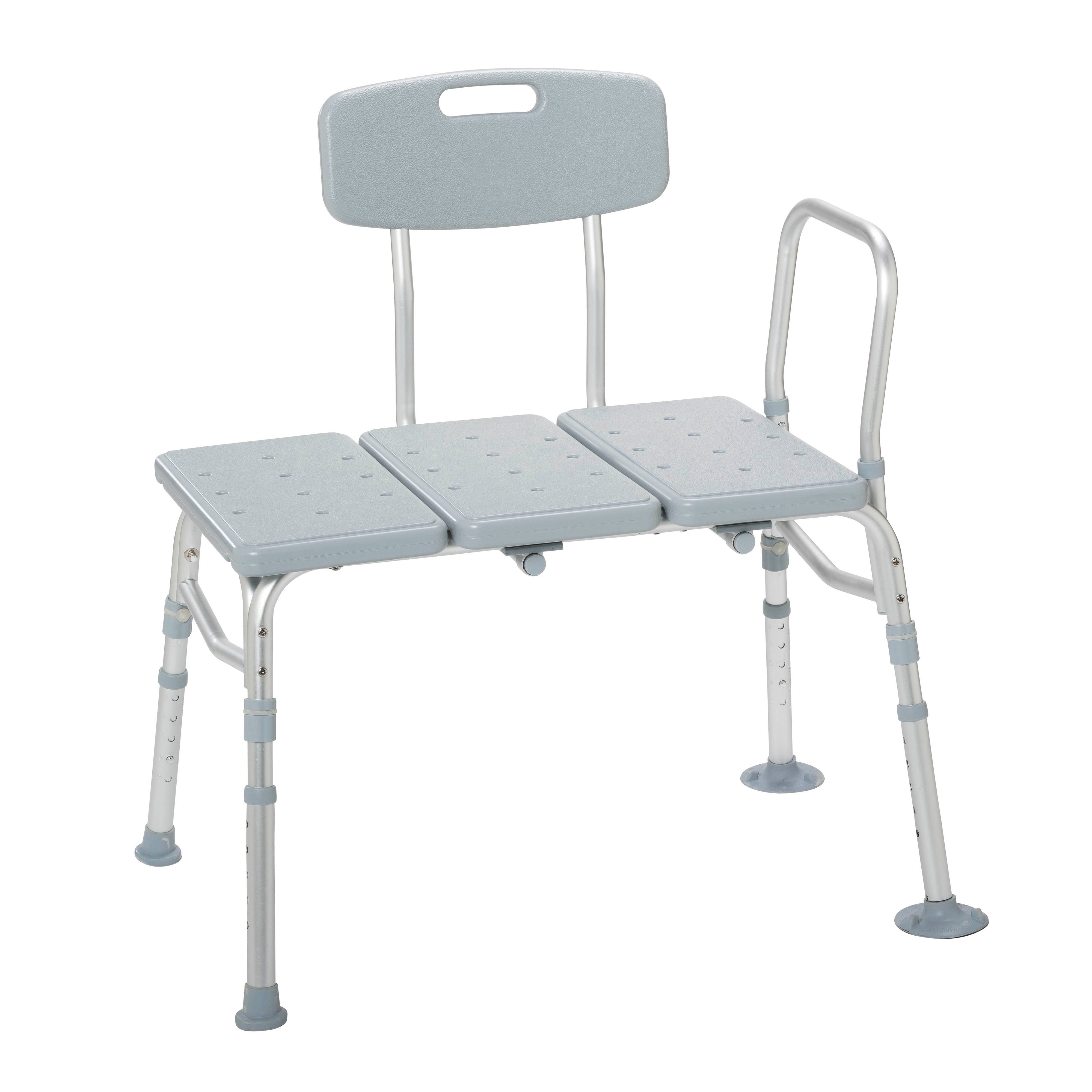 Transfer Bench with Adjustable Backrest-Front View