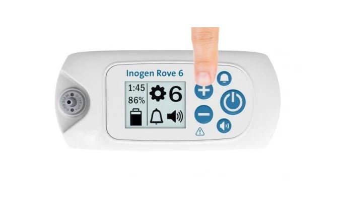 Inogen® Rove 6™ Portable Oxygen Concentrator - Top View