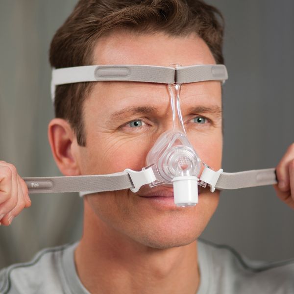 Philips Respironics Pico Nasal CPAP Mask with Headgear - Front View