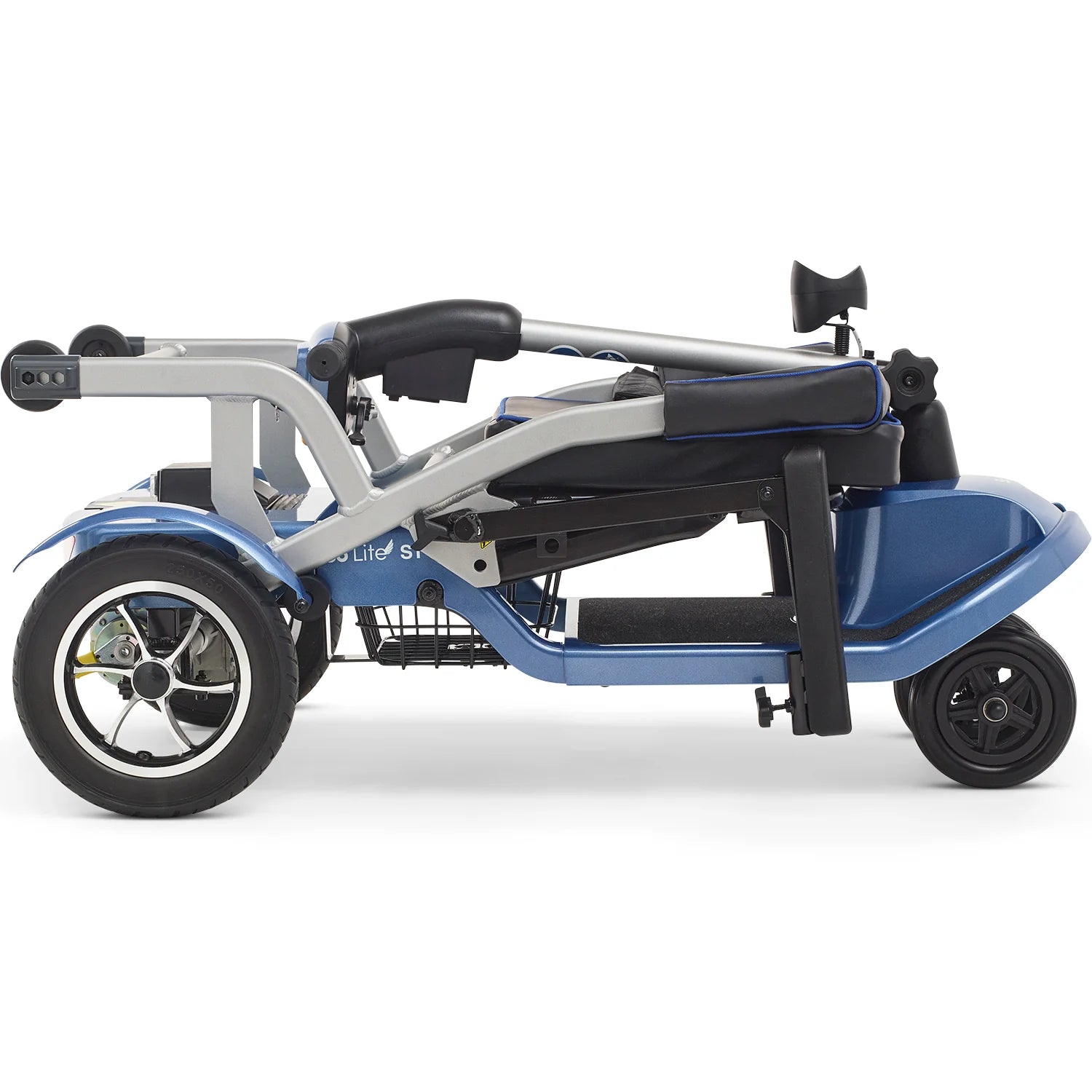Journey Scooter-Folded Side View (blue)