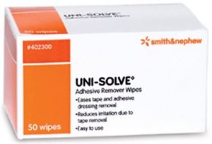 Wipe Adh Remove Uni-Solve 50/Box