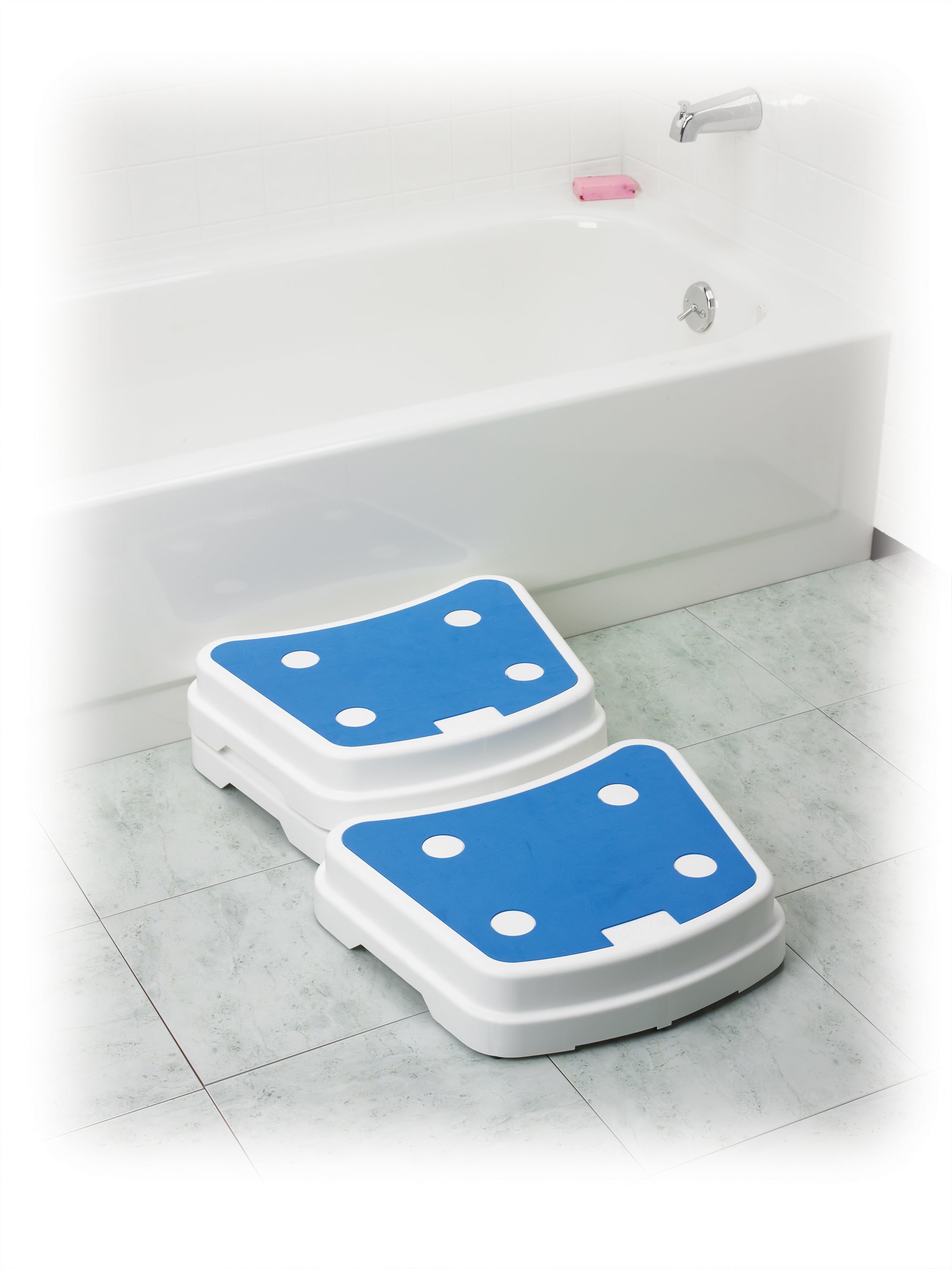 Drive Medical Bath Step Portable-Steps Laid Out