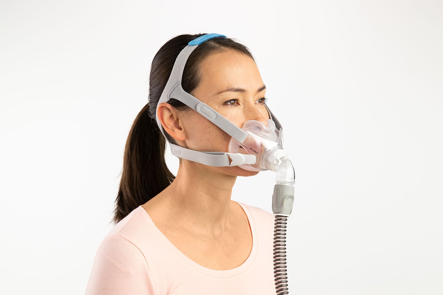 Product Image Woman Wearing F30 Mask Front