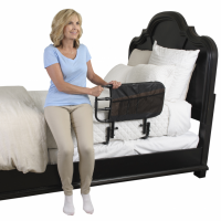 8000 Bed Rail EZ Adjust - woman sitting on bed 
