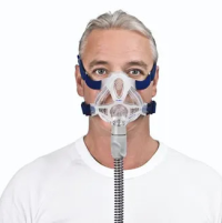 Man wearing ResMed Quattro FX Full Face CPAP Mask with Headgear facing forward thumbnail